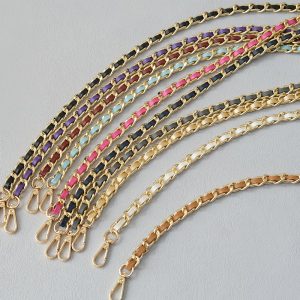 2025 120cm Universal Shoulder Bag Strap Chain Strap for Crossbody Bag Simple Solid Color Strap Handbag Chain