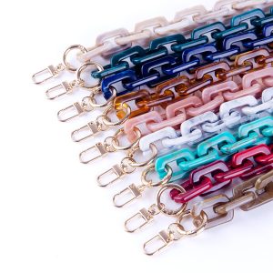 Wholesale Long Acrylic Link Chains for Phone Lanyard Cases Bags and Clothes Hardware - Accented Accessories As Perfect Gifts